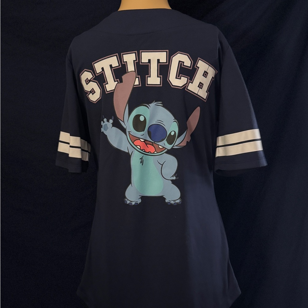 Stitch Navy Blue Graphic T-Shirt